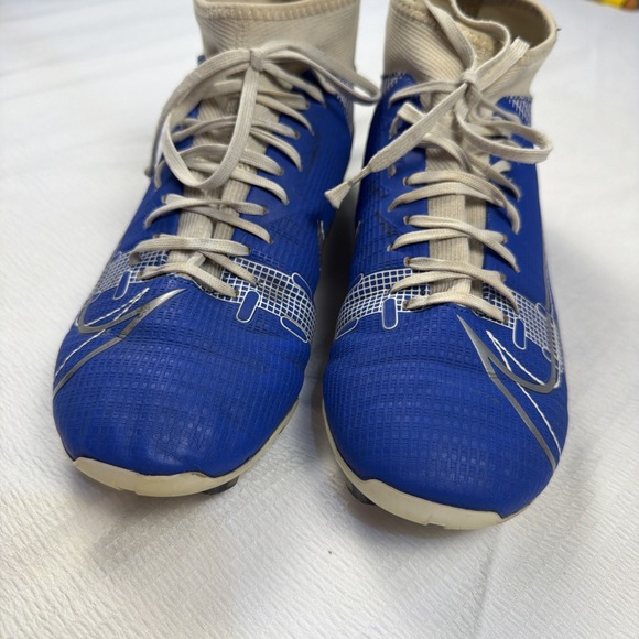 NIKE MERCURIAL‎ Superfly 8 blue white Soccer Cleats boot Mens 7 main image 5